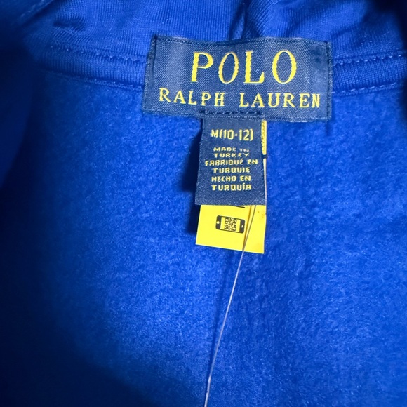 BNWT POLO RALPH LAUREN FLEECE YOUTH ZIP UP HOODIE, SIZE M, 10-12Y - Picture 6 of 8